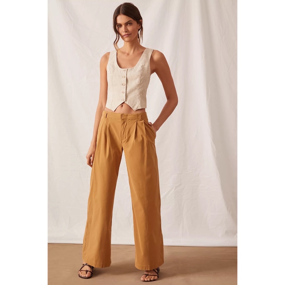 Wide leg trousers, lower rise